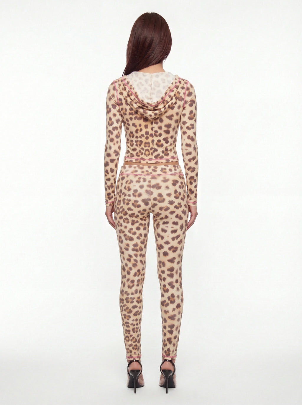 Malia Two-Piece Leopard Hooded Set
