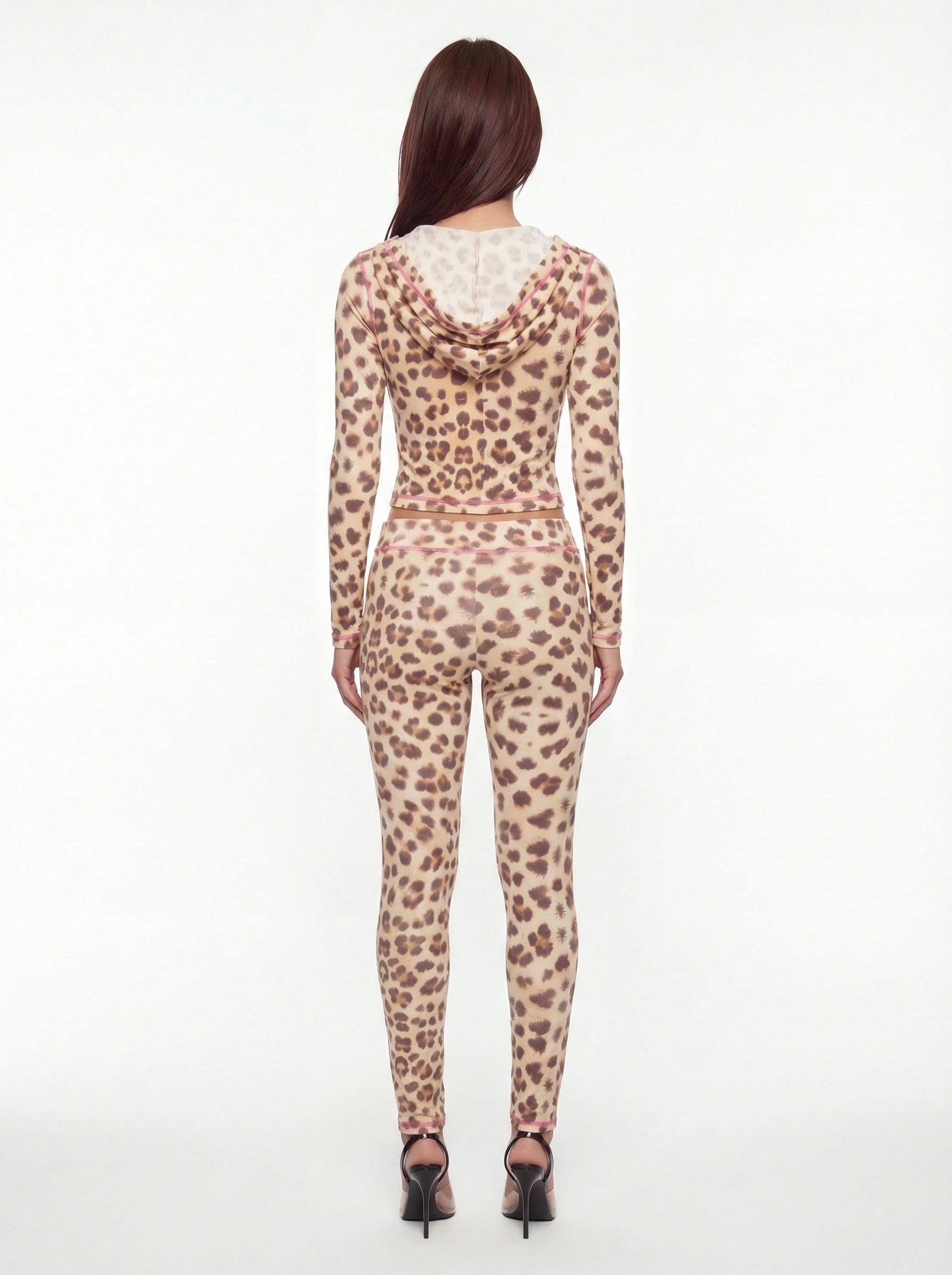 Malia Two-Piece Leopard Hooded Set
