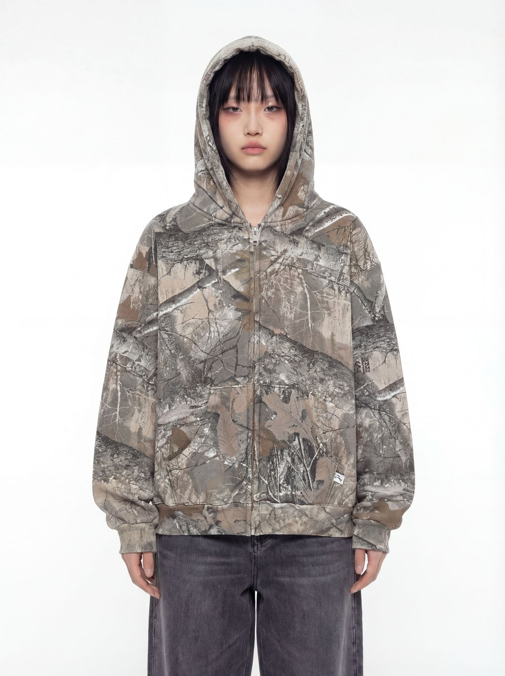 Forest Camo Zip Hoodie