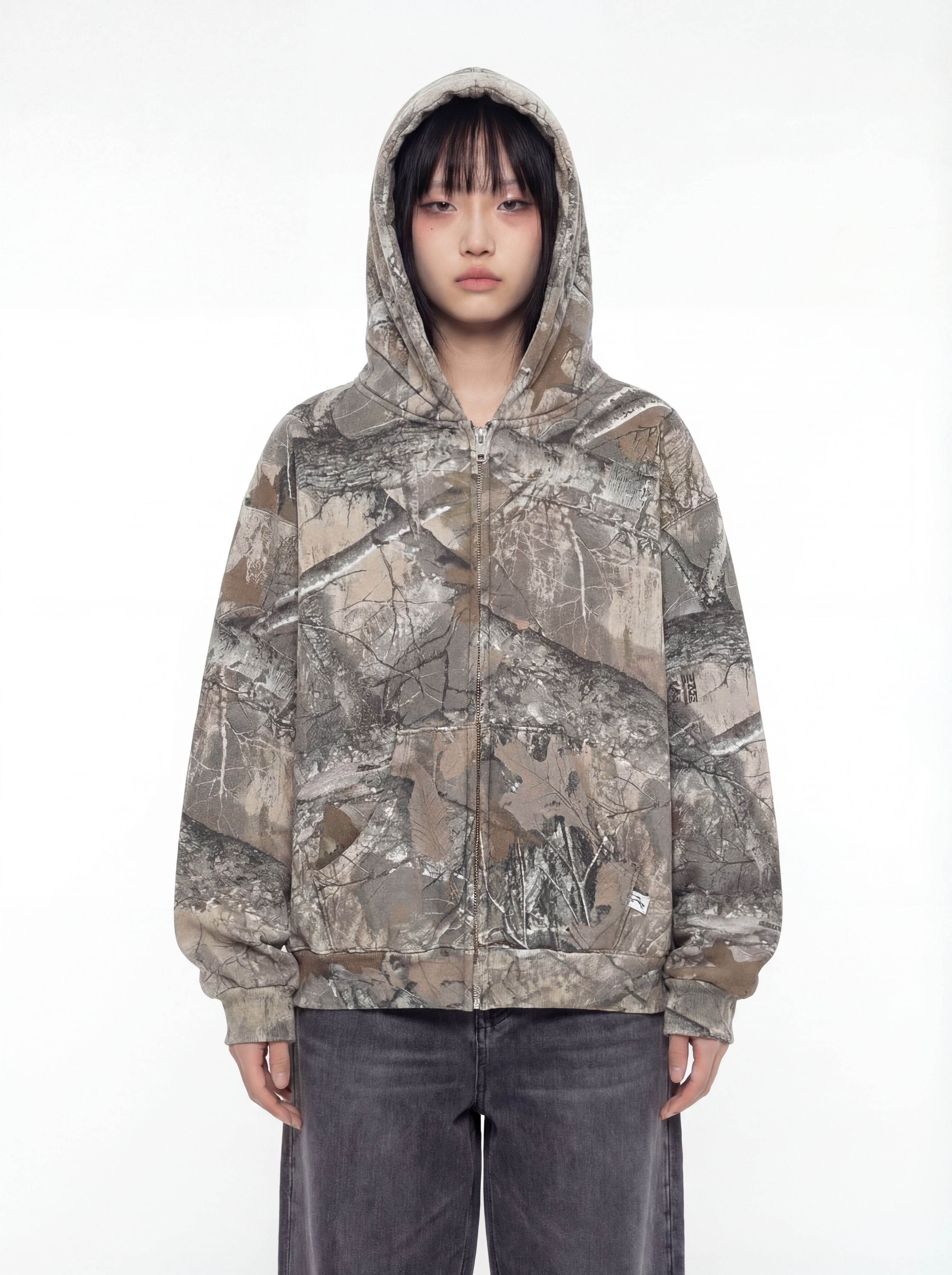 Forest Camo Zip Hoodie