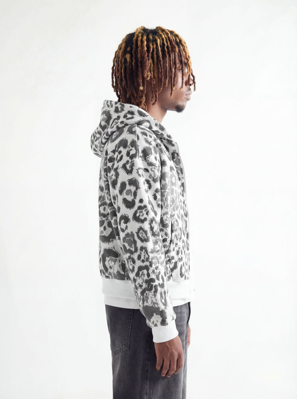Leopard Zip Hoodie