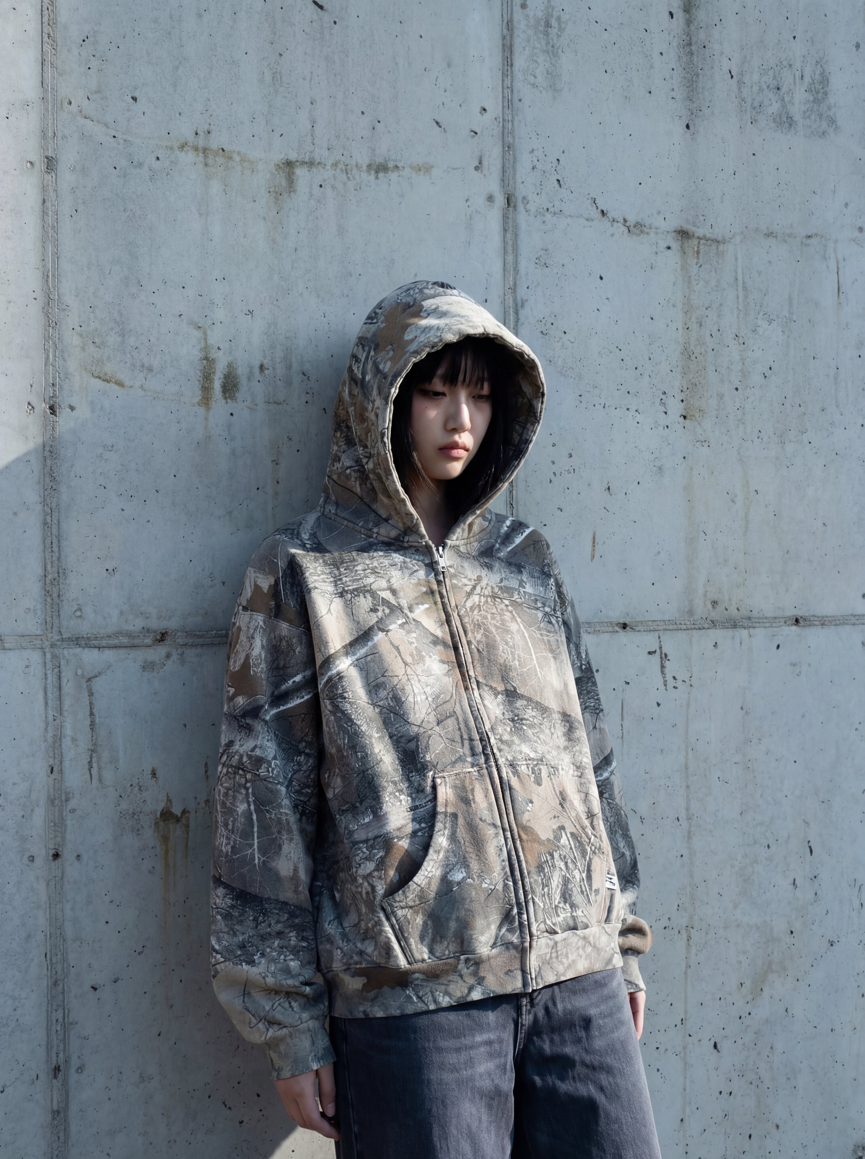 Forest Camo Zip Hoodie