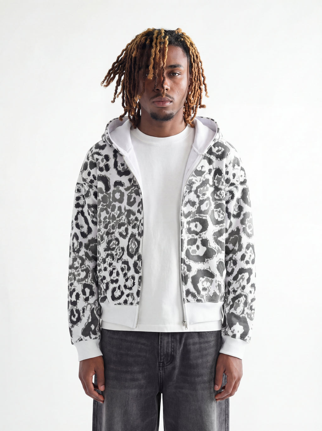 Leopard Zip Hoodie