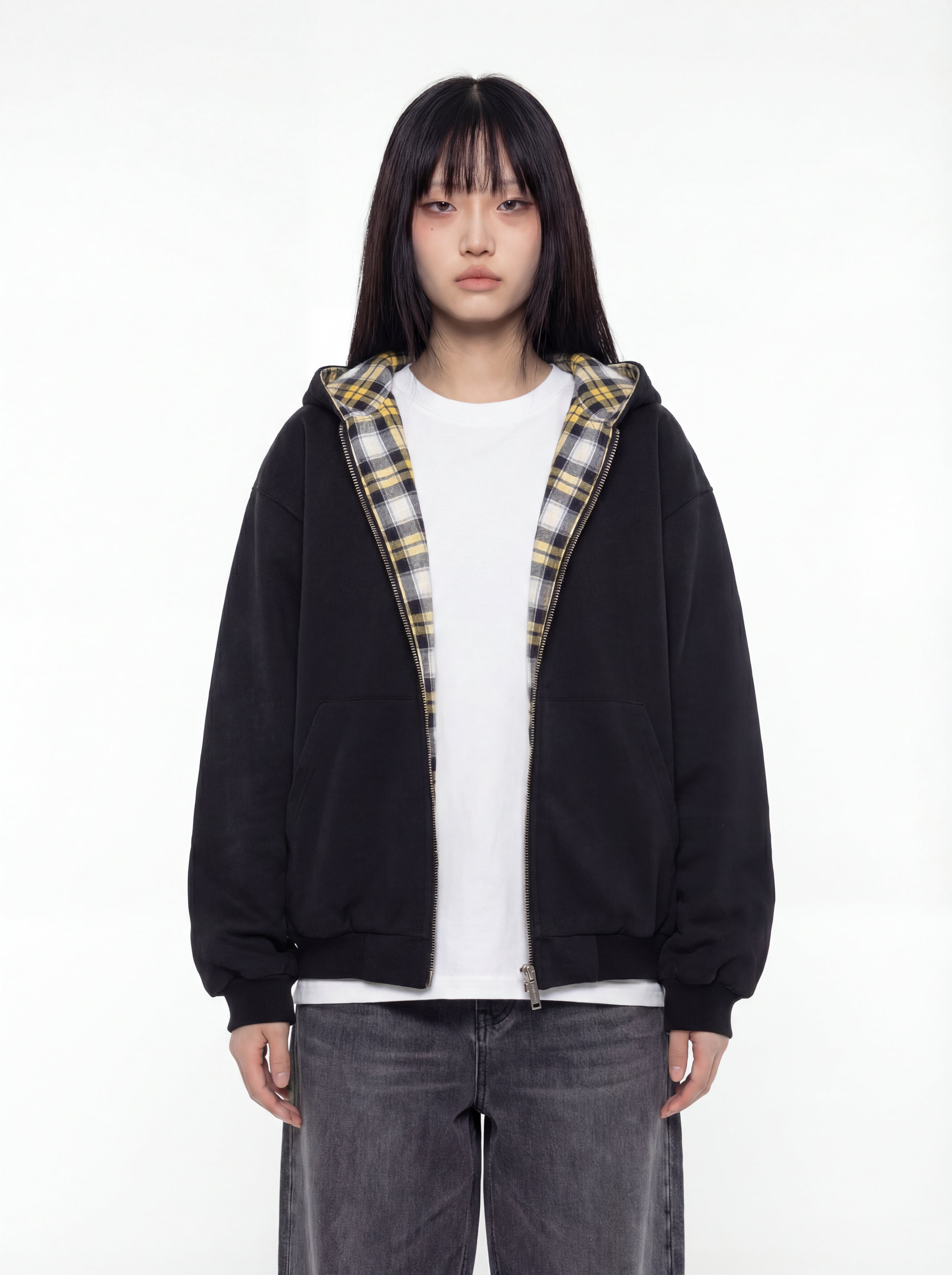 Reversible Zip Hoodie