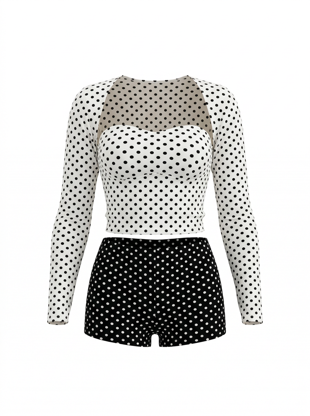 Ellah Polka Dot Three-Piece Set