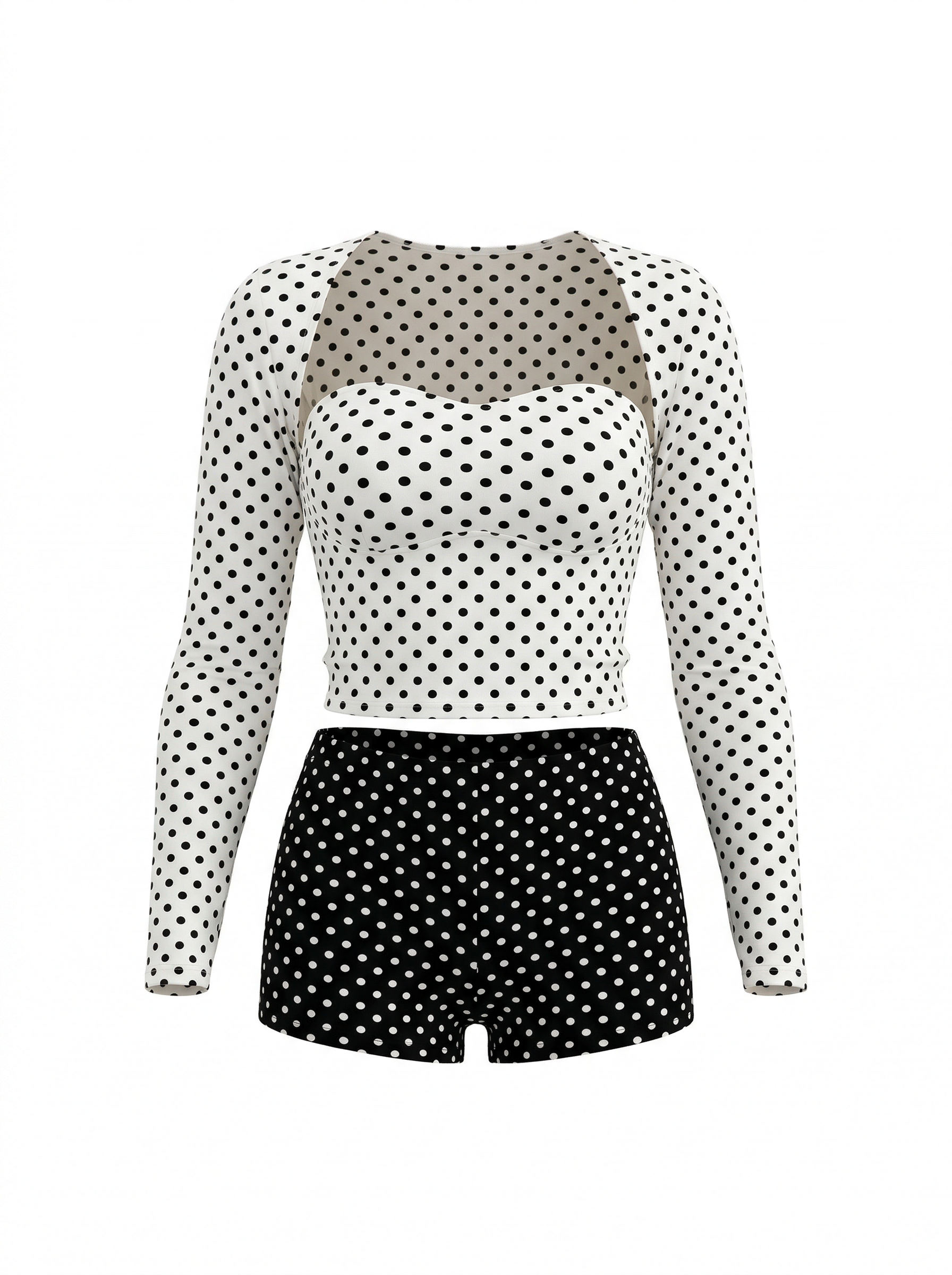 Ellah Polka Dot Three-Piece Set