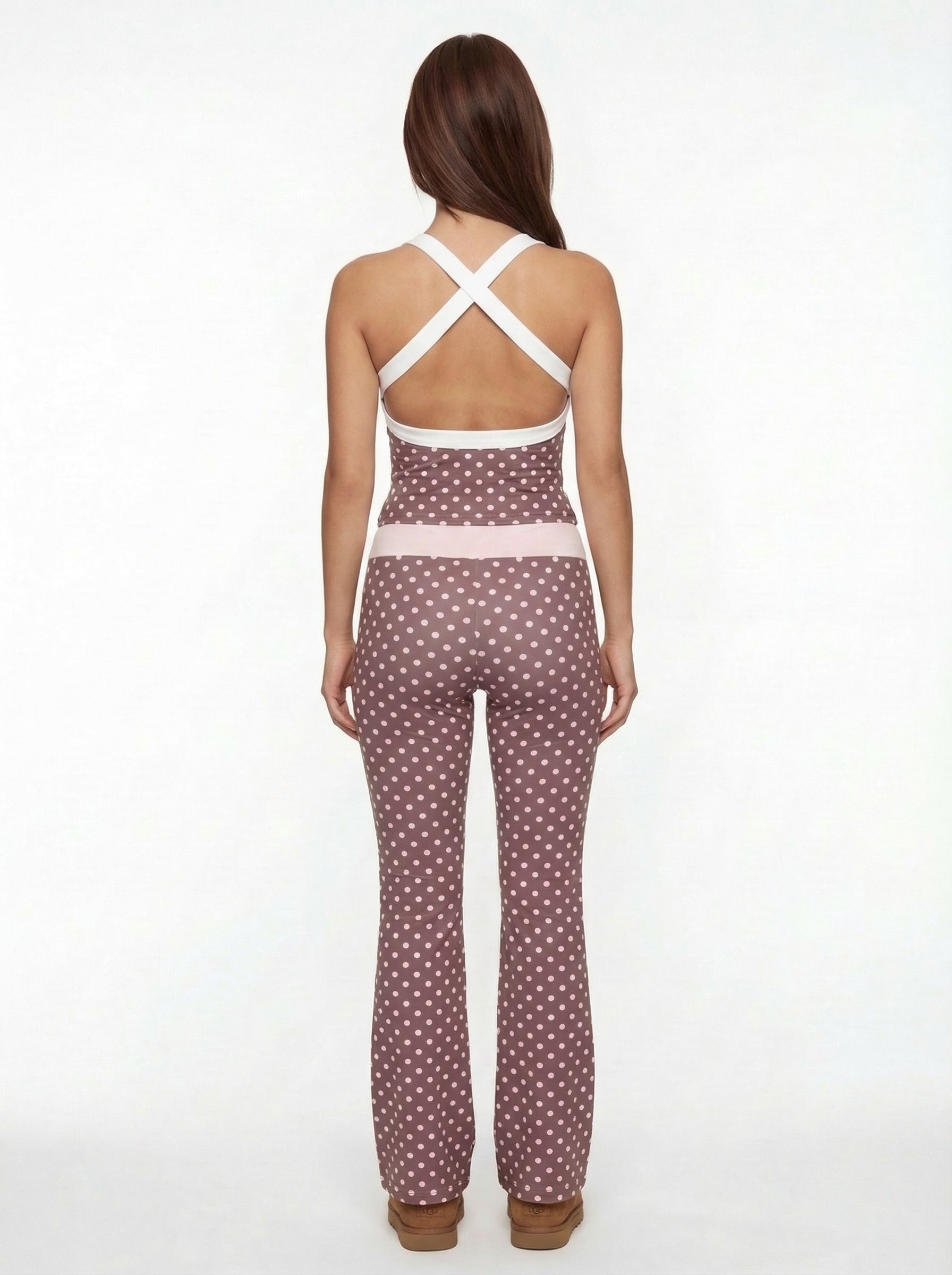 Therese Polka Dot Cami and Flare Set