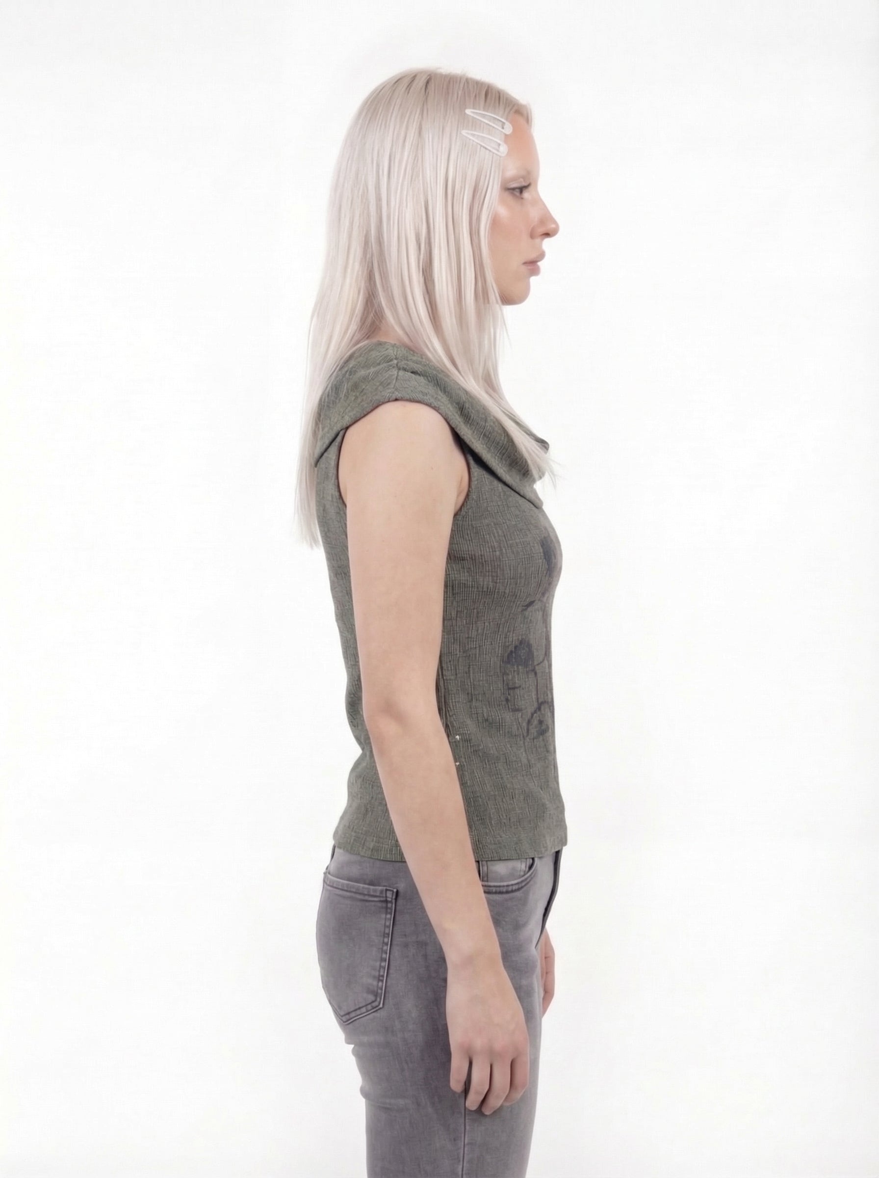 Rhian Sleeveless Cowl Neck Top