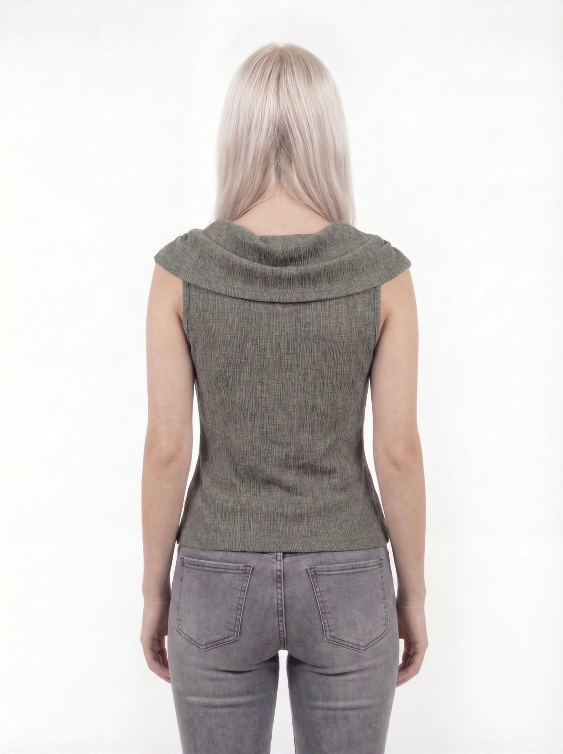 Rhian Sleeveless Cowl Neck Top